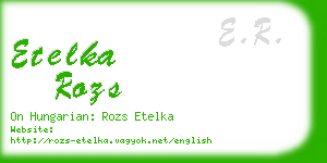 etelka rozs business card